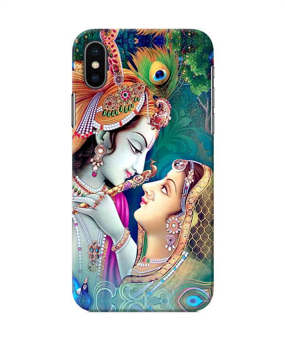 Lord Radha Krishna Paint Iphone Xs Back Cover