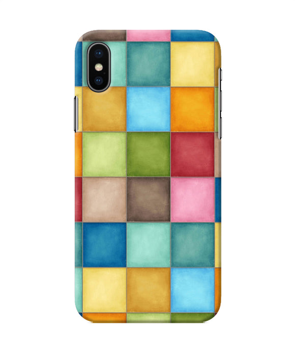Abstract Colorful Squares Iphone Xs Back Cover