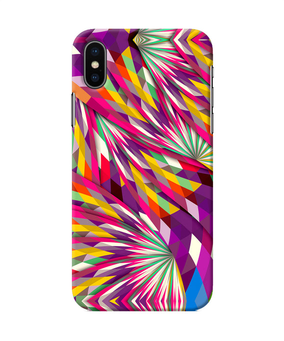 Abstract Colorful Print Iphone Xs Back Cover