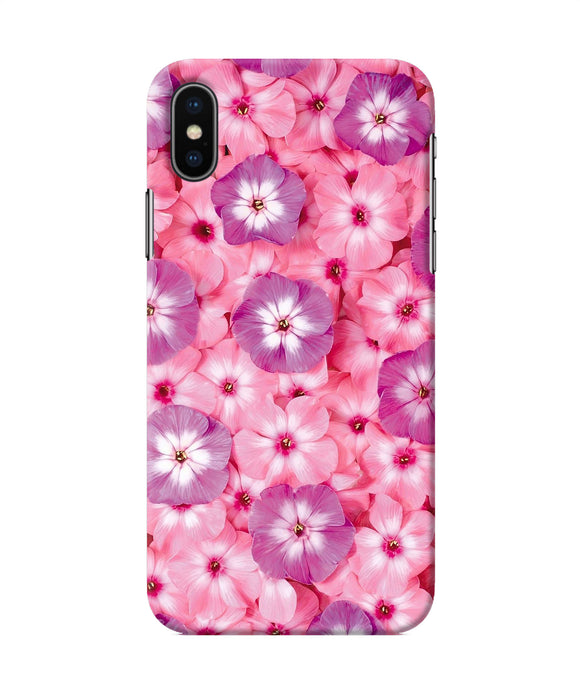 Natural Pink Flower Iphone Xs Back Cover