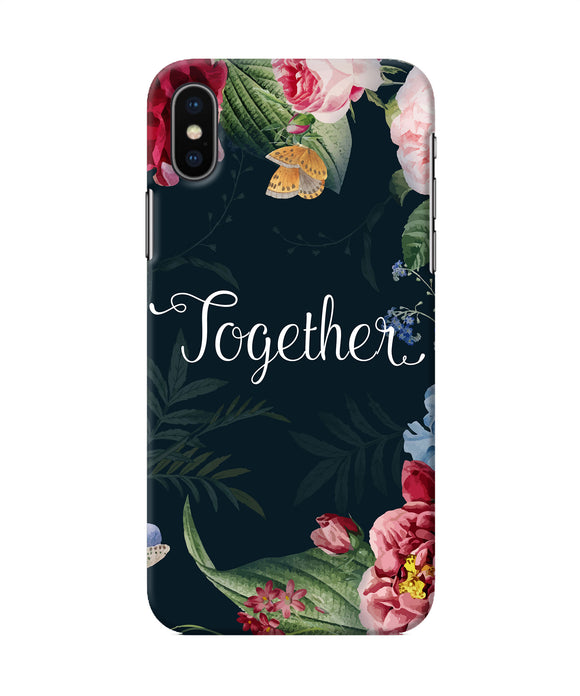 Together Flower Iphone Xs Back Cover