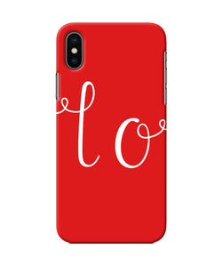 Love One Iphone Xs Back Cover