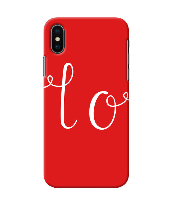 Love One Iphone Xs Back Cover