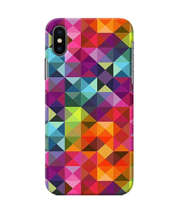 Abstract Triangle Pattern Iphone Xs Back Cover
