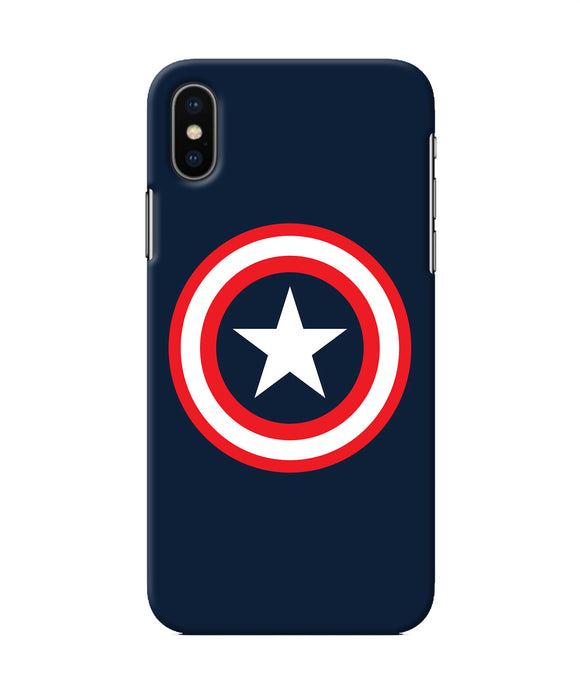 Captain America Logo Iphone Xs Back Cover