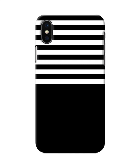 Black And White Print Iphone Xs Back Cover
