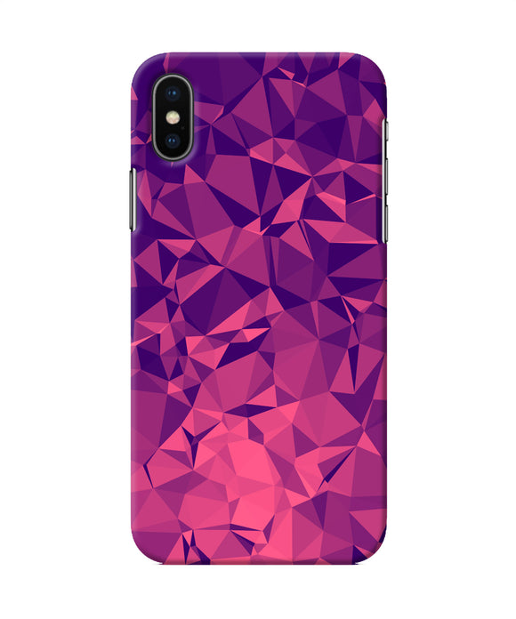 Abstract Red Blue Shine Iphone Xs Back Cover