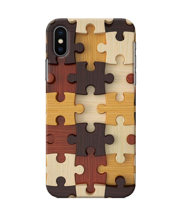 Wooden Puzzle Iphone Xs Back Cover