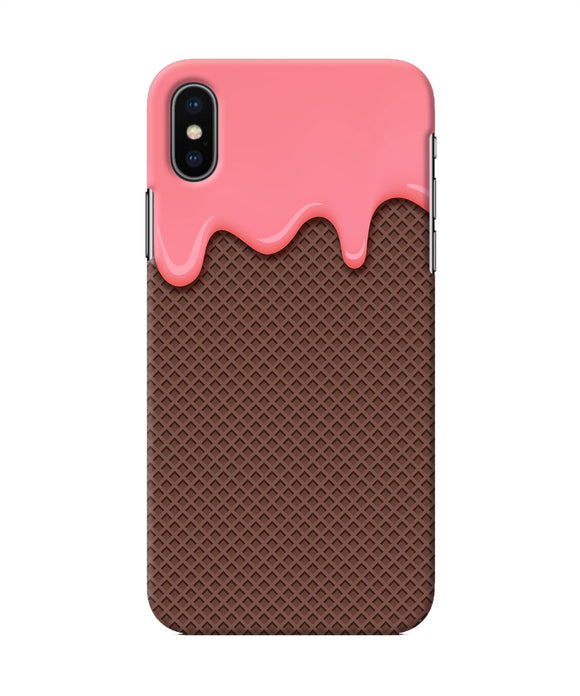 Waffle Cream Biscuit Iphone Xs Back Cover