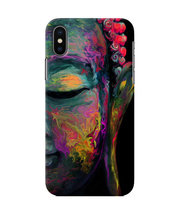 Buddha Face Painting Iphone Xs Back Cover