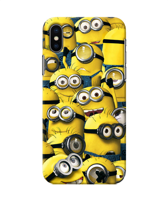 Minions Crowd Iphone Xs Back Cover