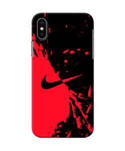 Nike Red Black Poster Iphone Xs Back Cover