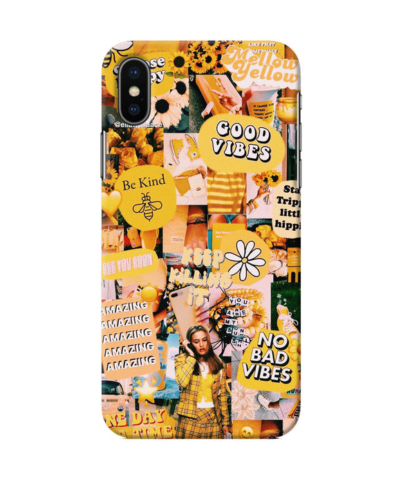Good Vibes Poster Iphone Xs Back Cover