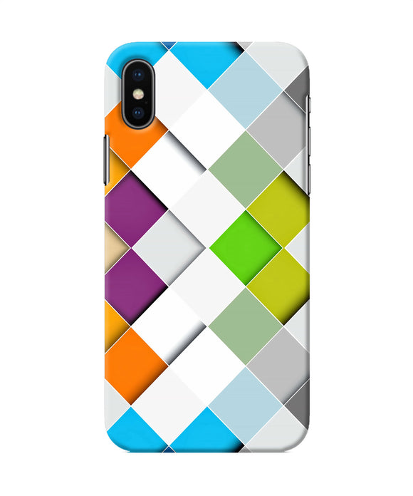 Abstract Color Box Iphone Xs Back Cover