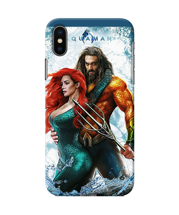 Aquaman Couple Water Iphone Xs Back Cover