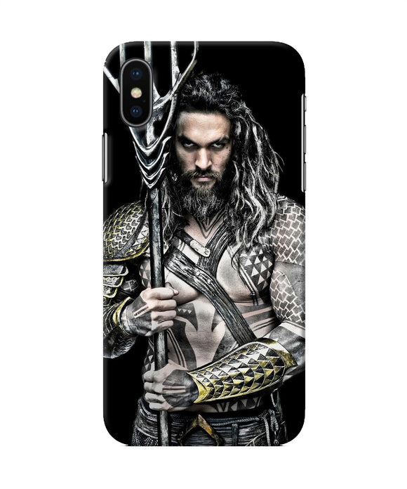 Aquaman Trident Black Iphone Xs Back Cover