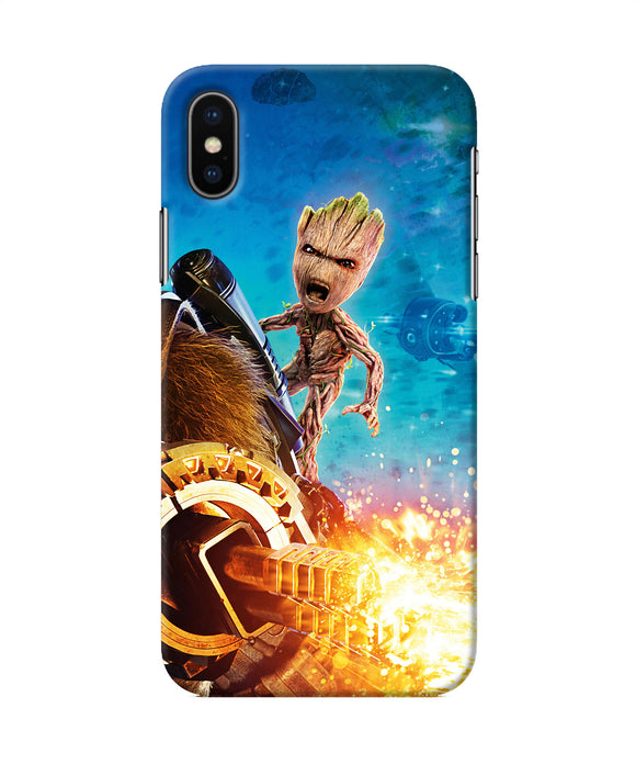 Groot Angry Iphone Xs Back Cover