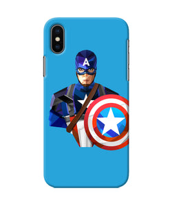 Captain America Character Iphone Xs Back Cover