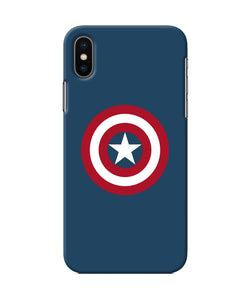 Captain America Logo Iphone Xs Back Cover