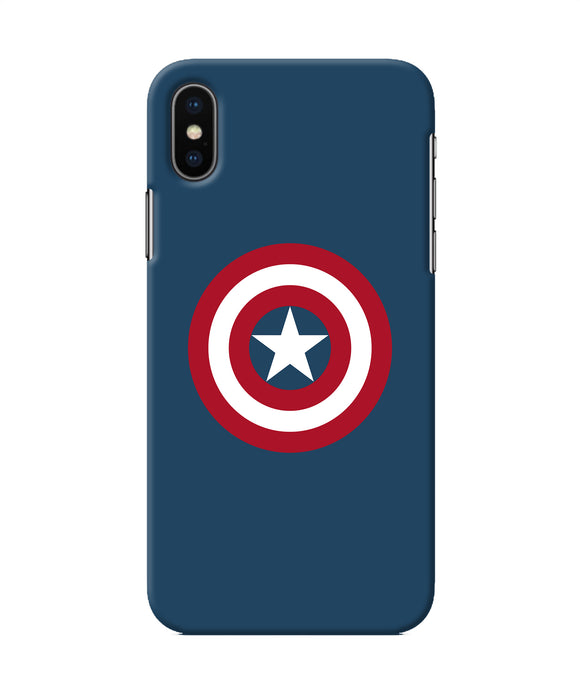 Captain America Logo Iphone Xs Back Cover