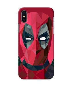 Abstract Deadpool Full Mask Iphone Xs Back Cover