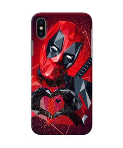 Deadpool Love Iphone Xs Back Cover