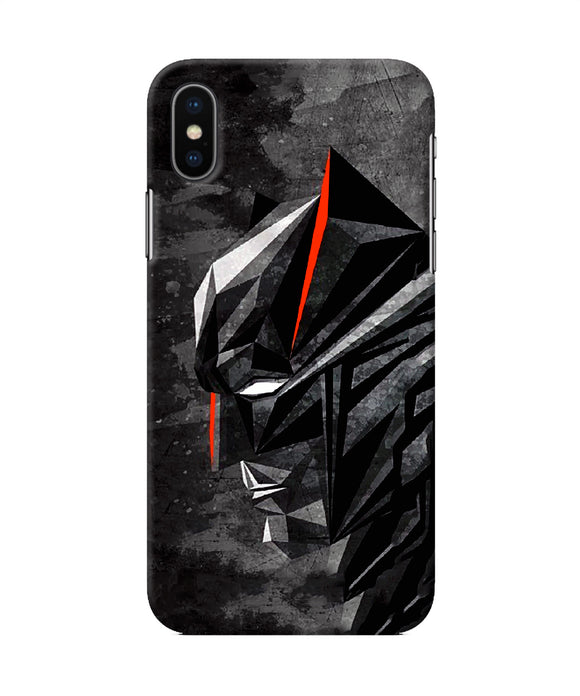 Batman Black Side Face Iphone Xs Back Cover