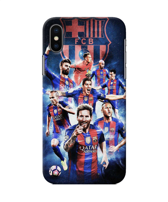 Messi Fcb Team Iphone Xs Back Cover