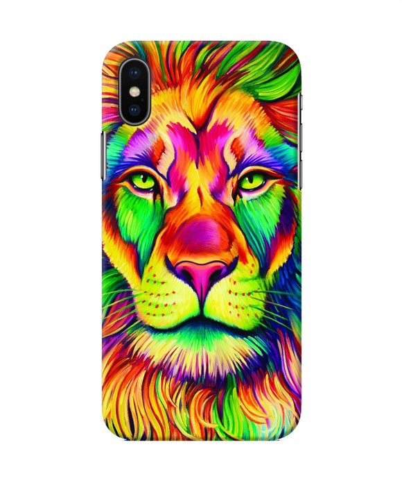 Lion Color Poster Iphone Xs Back Cover