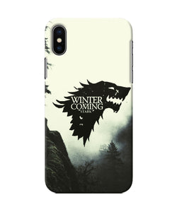 Winter Coming Stark Iphone Xs Back Cover