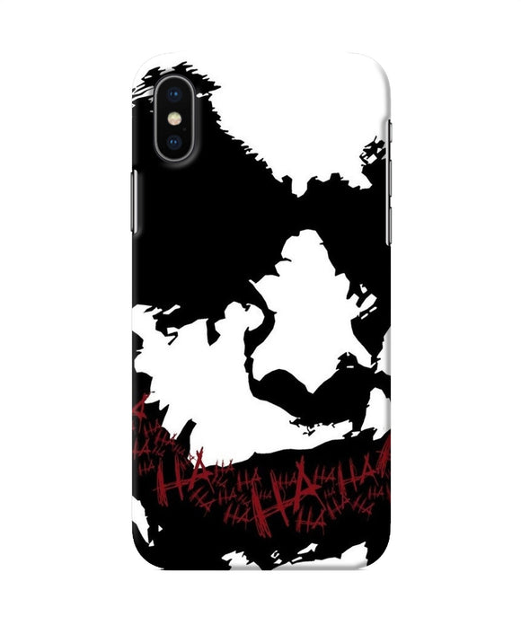 Black And White Joker Rugh Sketch Iphone Xs Back Cover