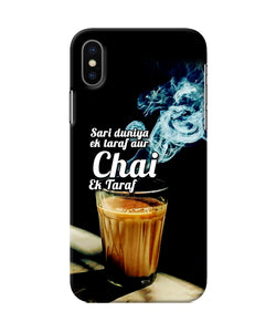 Chai Ek Taraf Quote Iphone Xs Back Cover