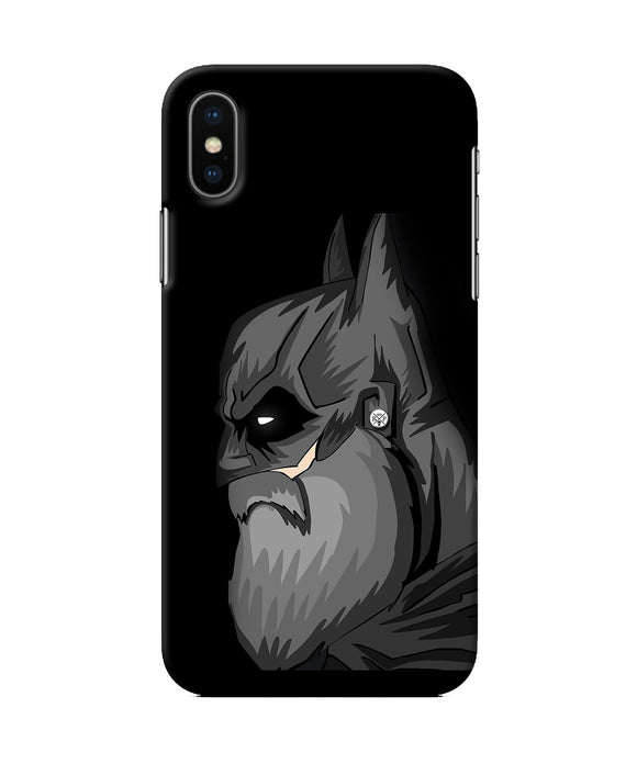 Batman With Beard Iphone Xs Back Cover