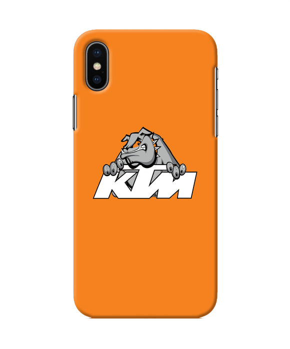 Ktm Dog Logo Iphone Xs Back Cover