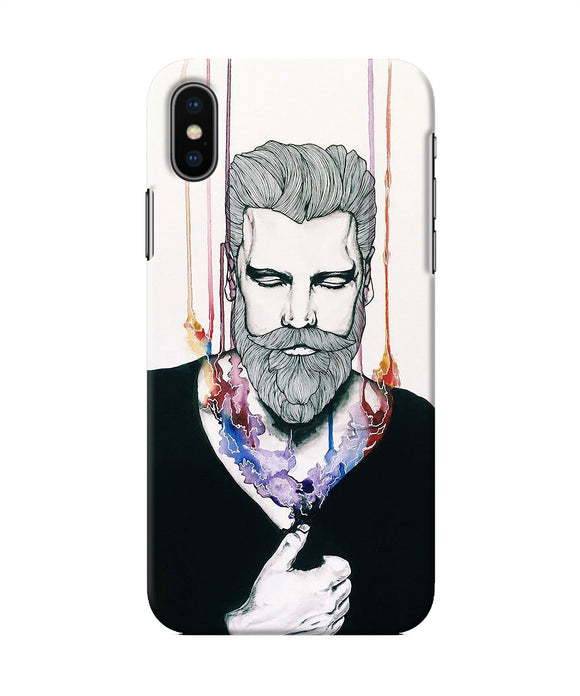 Beard Man Character Iphone Xs Back Cover