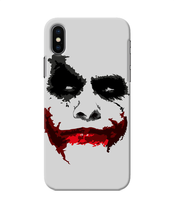 Joker Dark Knight Red Smile Iphone Xs Back Cover
