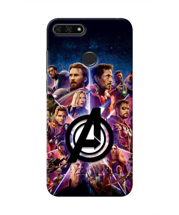 Avengers Superheroes Honor 7A Real 4D Back Cover