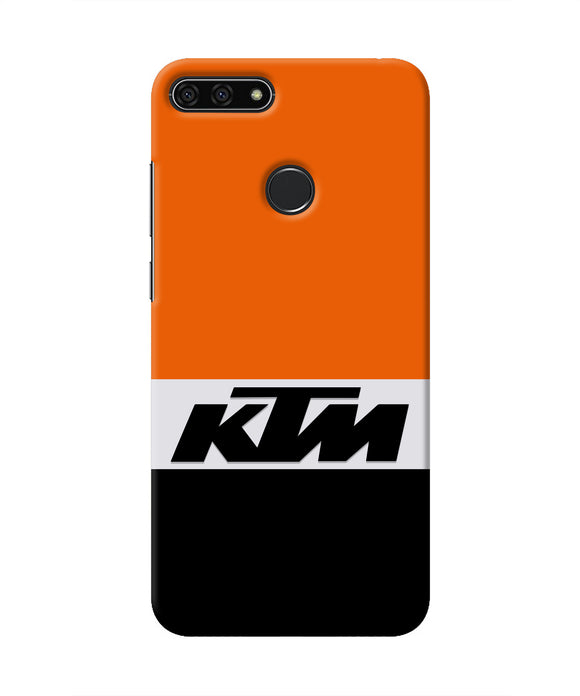 KTM Colorblock Honor 7A Real 4D Back Cover