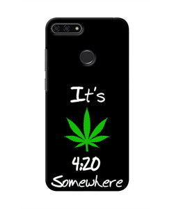 Weed Quote Honor 7A Real 4D Back Cover