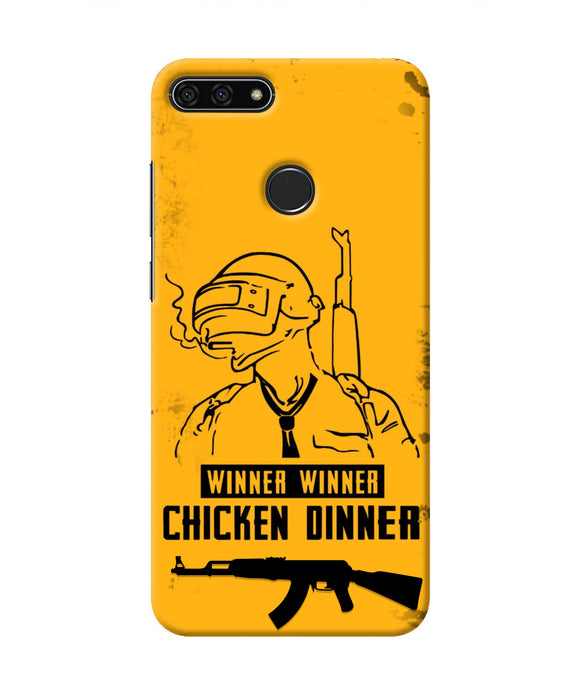 PUBG Chicken Dinner Honor 7A Real 4D Back Cover
