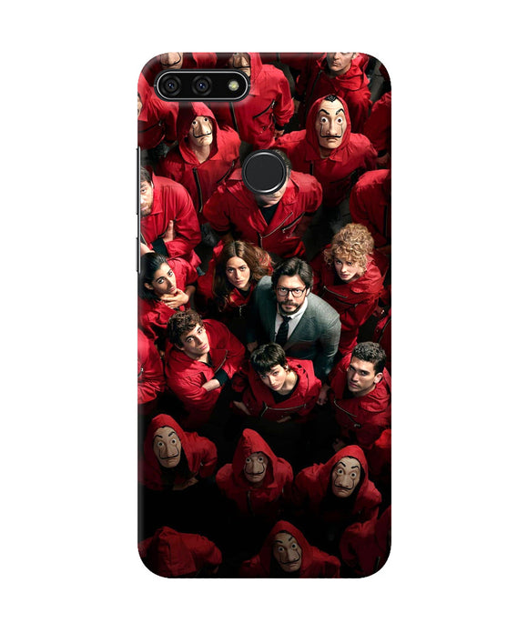 Money Heist Professor with Hostages Honor 7A Back Cover