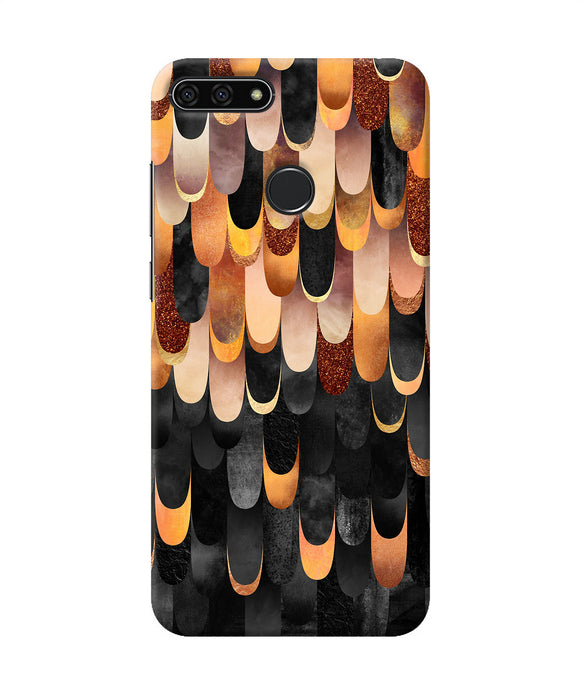 Abstract Wooden Rug Honor 7a Back Cover