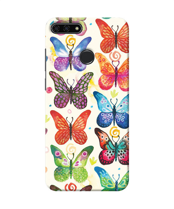 Abstract Butterfly Print Honor 7a Back Cover