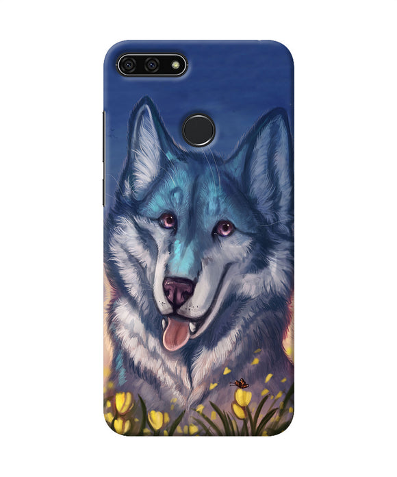 Cute Wolf Honor 7a Back Cover