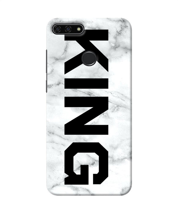 King Marble Text Honor 7a Back Cover