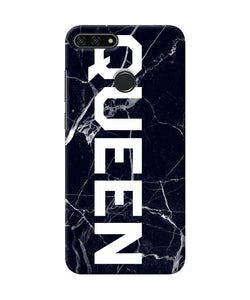 Queen Marble Text Honor 7a Back Cover