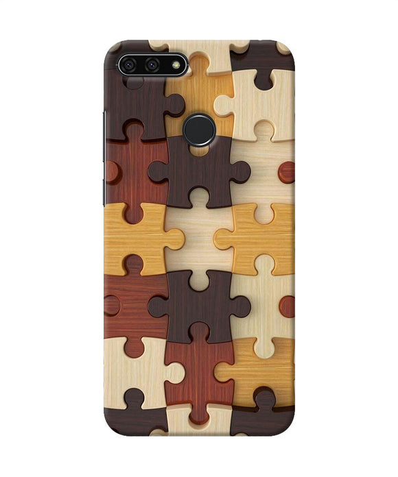 Wooden Puzzle Honor 7a Back Cover