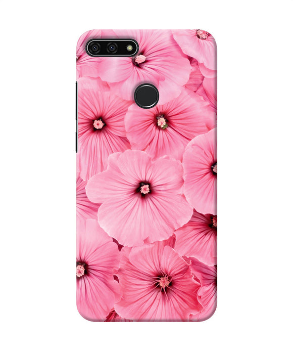 Pink Flowers Honor 7a Back Cover