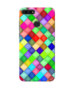 Abstract Colorful Squares Honor 7a Back Cover