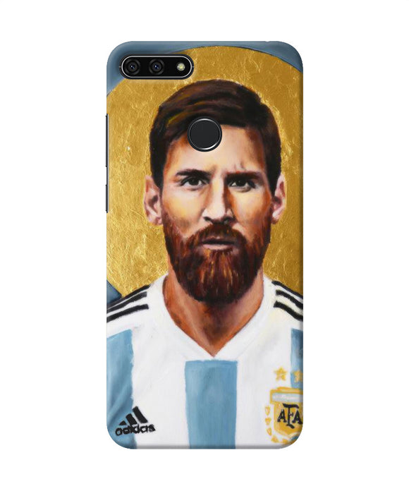 Messi Face Honor 7a Back Cover